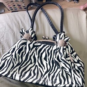 Stylish zebra purse big size with creative design